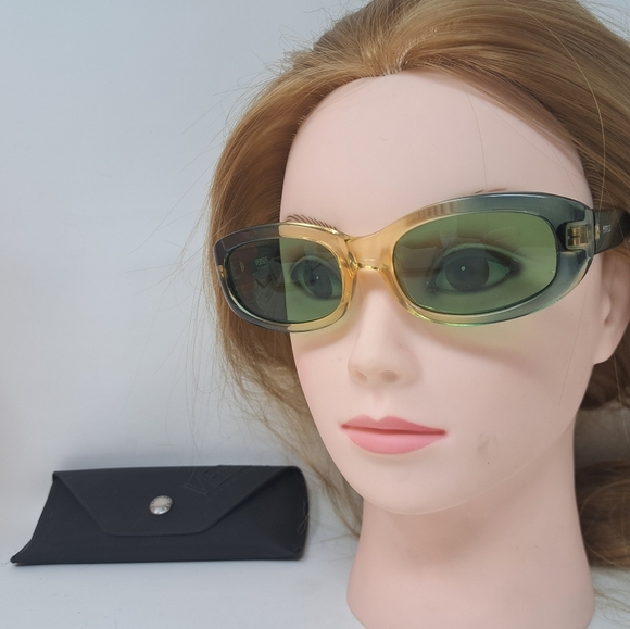 Versace Versus Sunglasses Mod EZ3 Vintage 90s NOS Green - Picture 3 of 13